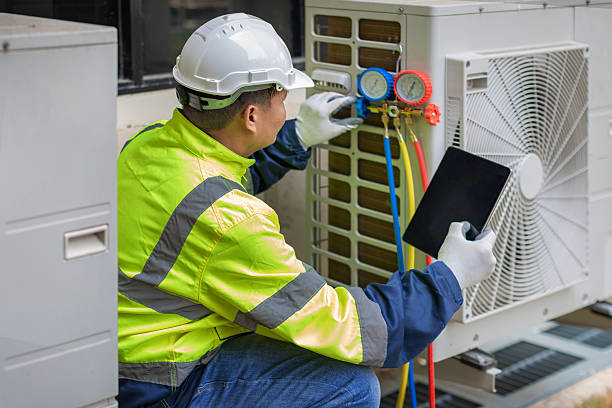 Professional Hvac technician working in Apple Springs, TX
